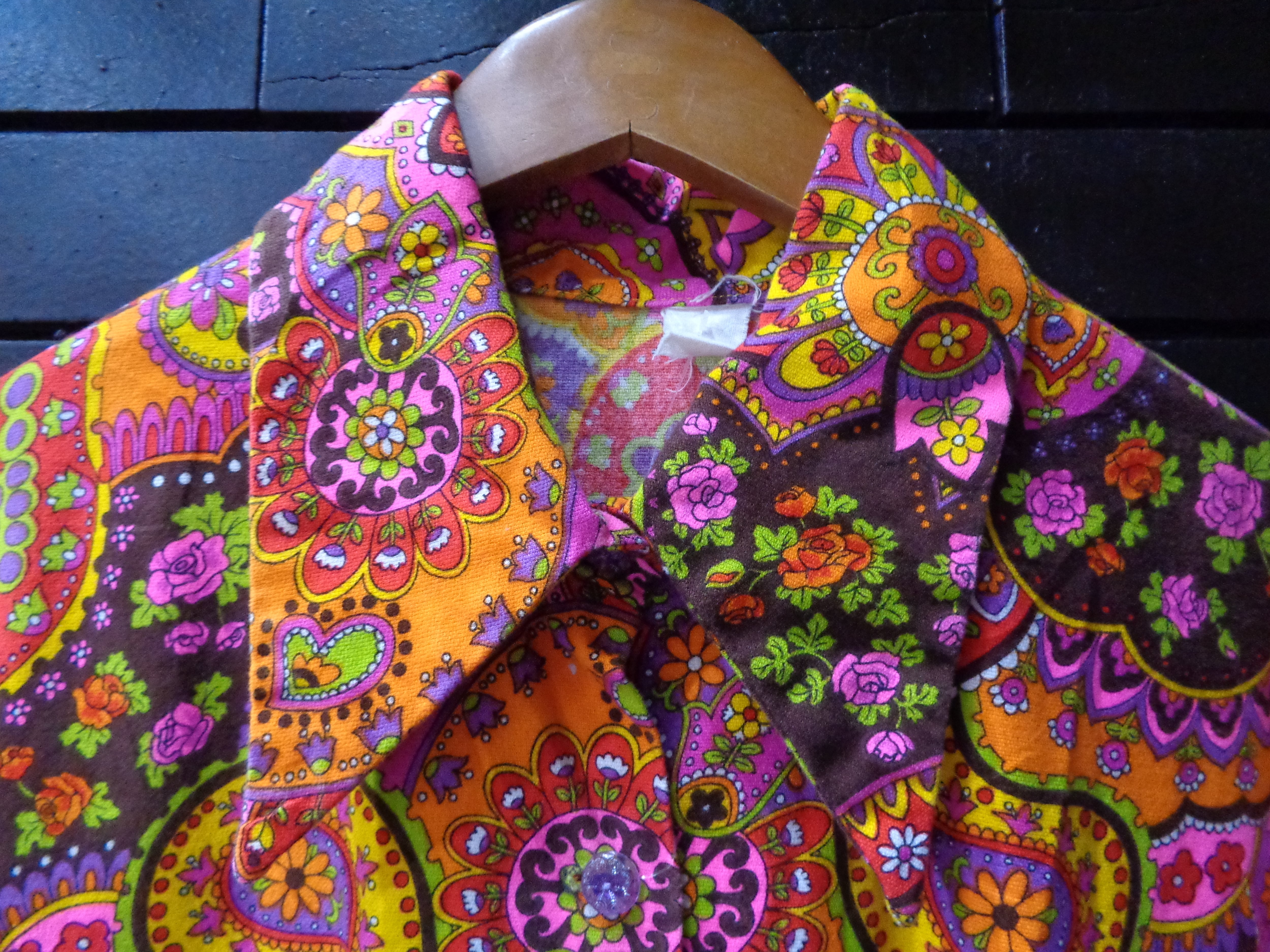 70's Psychedelic pattern short sleeve shirts 70年代サイケデリック