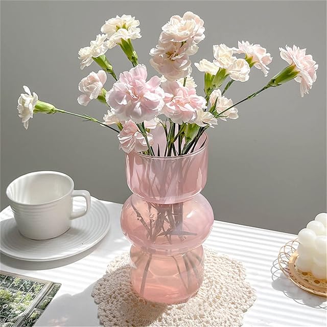 【昭和レトロ】ART GLASS 吹きガラス 花瓶 30cm フラワーベース 昭和レトロ 硝子の花瓶 波型クラフトガラス フラワーベース | PAY ID