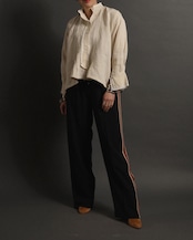 1930-40's Ecru / Lace Blouse