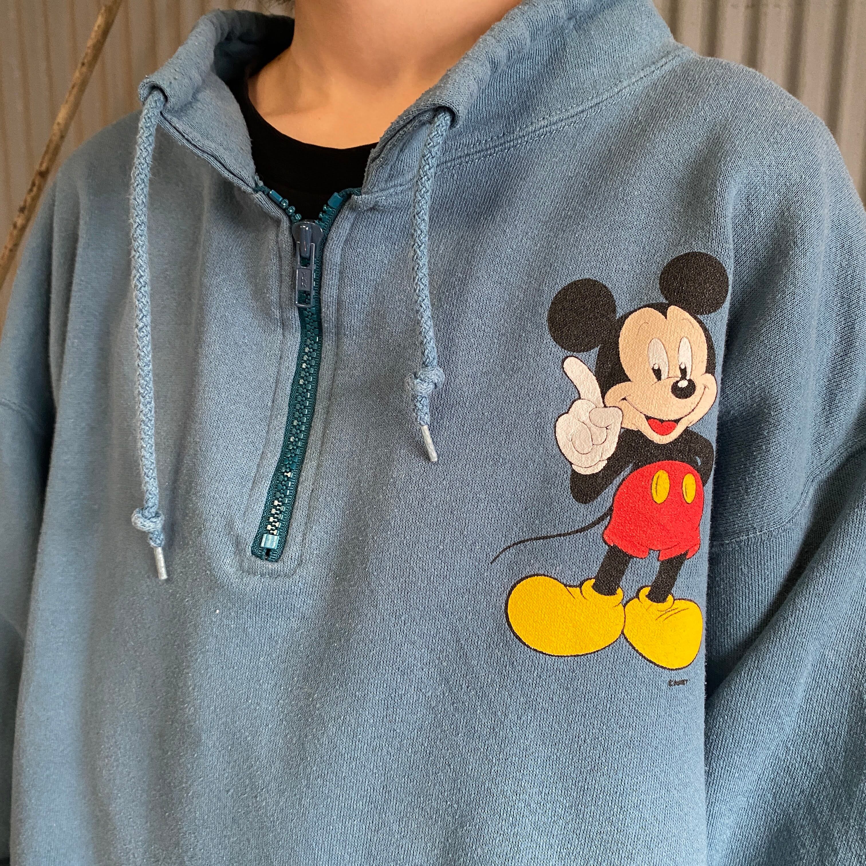 80~90年代 DISNEY CHARACTER FASHIONS MICKEY MOUSE ミッキーマウス キャラクタープリントTシャツ USA製 メンズXXL ヴィンテージ /eaa328669