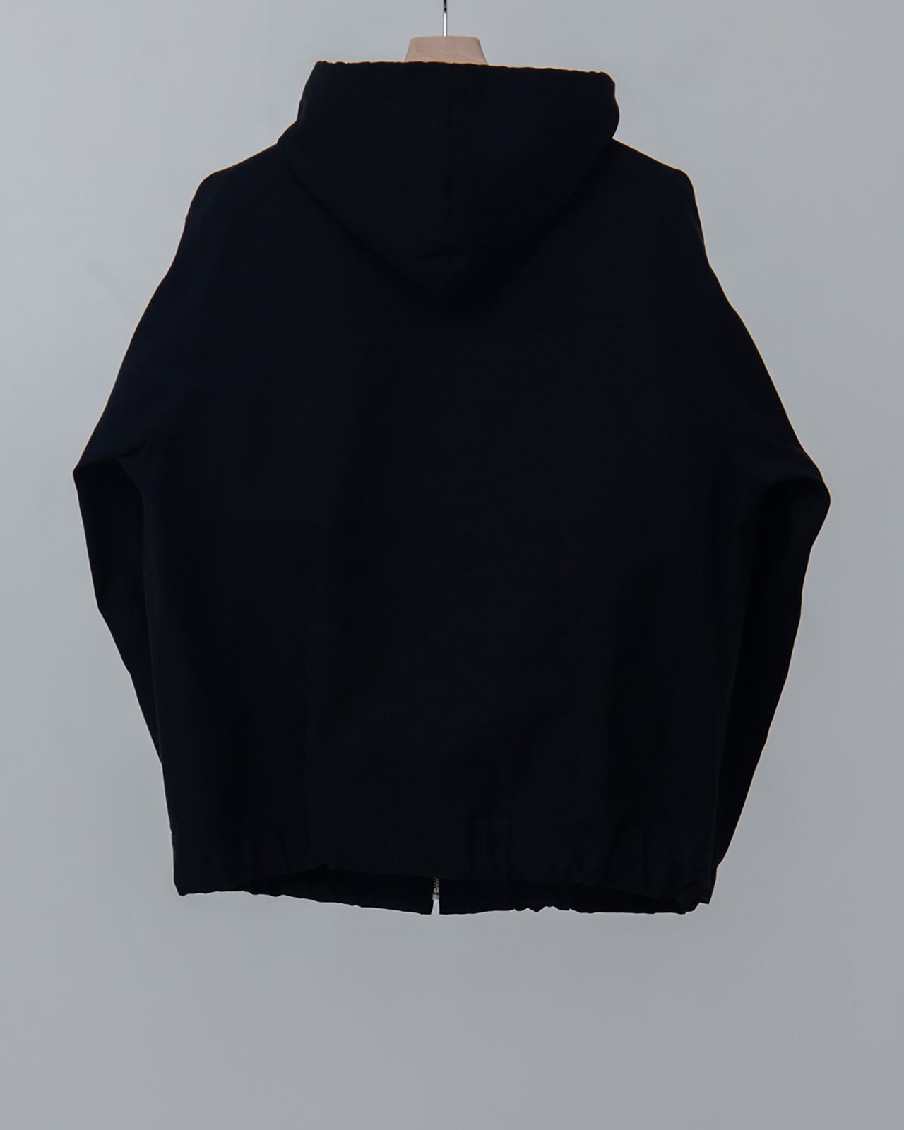 Cotton Nidom Hooded Zip Blouson - Black | erniepalo
