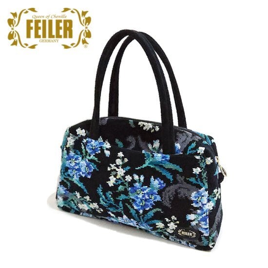 フェイラー FEILER ボストンバッグ EDELBLAU エーデルブラウ 花柄