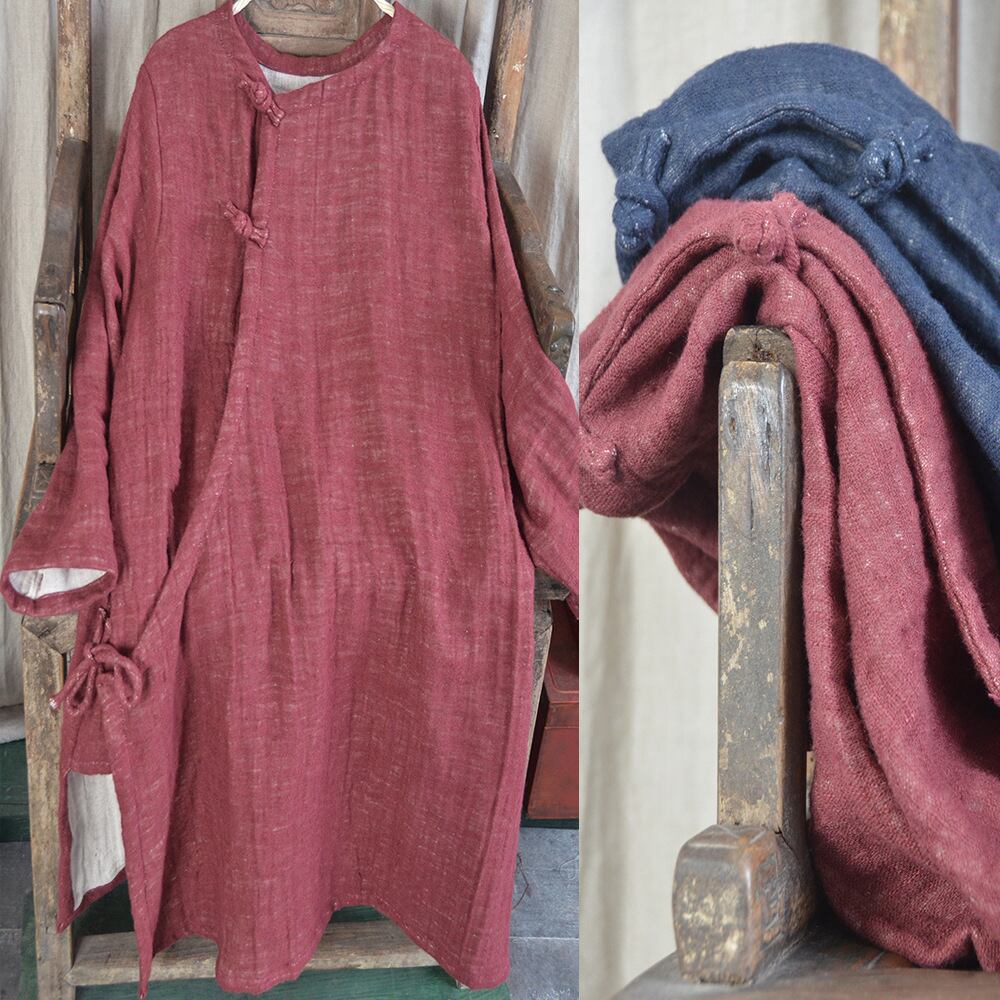 ボタンオータムウィンタースタイル コットン 秋物 冬物 Yiranxuaディースワード91304278237