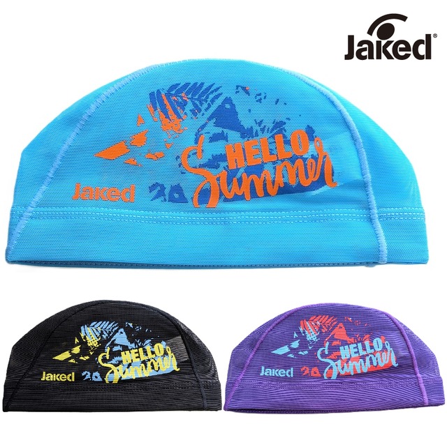 帽子 yuuki ◇ニューレヴェル創業祭◇ Jaked メッシュキャップ 830405 水泳帽 競泳