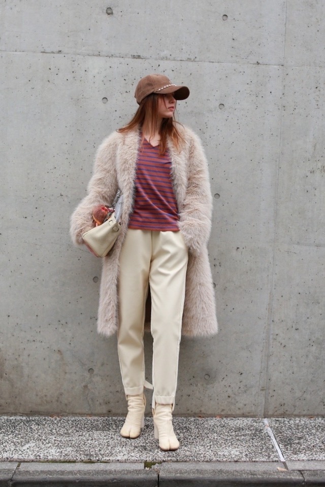 （original)バイカラーコーデュロイパンツ