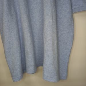 トミーヒルフィガー　ポロシャツ　半袖　オーバーサイズ　刺繍ロゴ　無地　ブルー