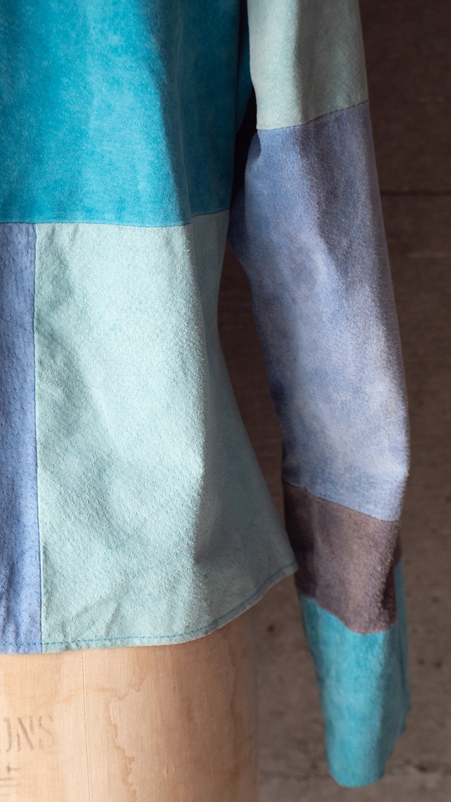 "Karen Arnold" '90s vintage Pig leather patchwork jacket