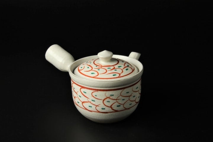 笛吹童子　奈良にて購入　焼物　陶器　1970年代　古美術　美品　18✖︎14.5 上出長右衛門窯｜湯呑 「笛吹」シリーズ（4種類） 【九谷焼 汲み出し