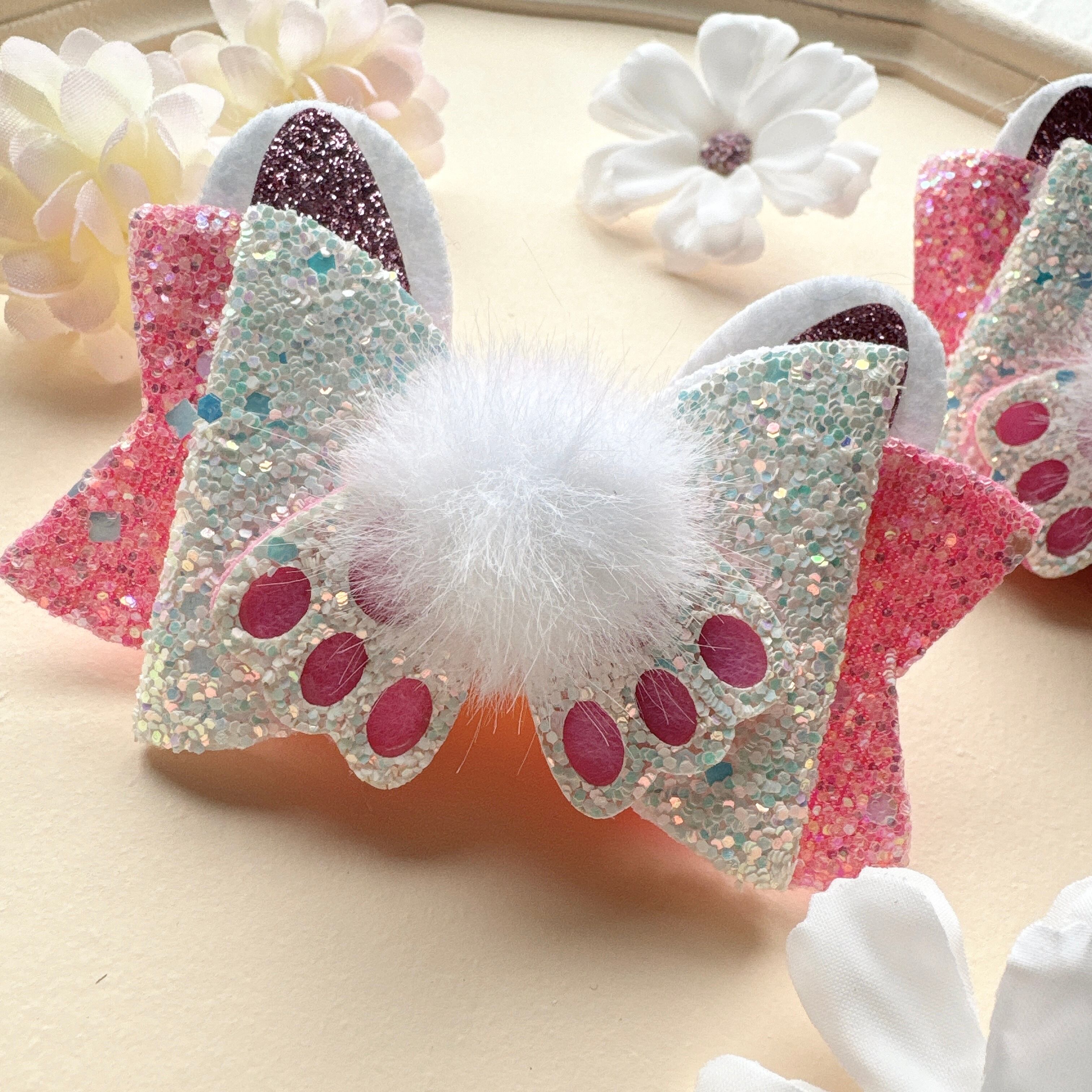 イースターうさちゃんリボンヘアバンド（後ろ支え付き）