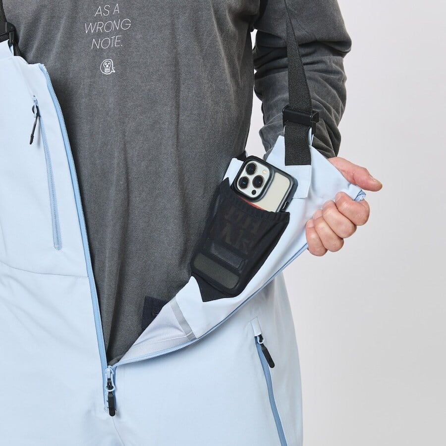 GENTLE BIB PANTS XL グレー UNFUDGE 『 GENTLE BIB PANTS - BLUEGREY 』 26/27 アンファッジ