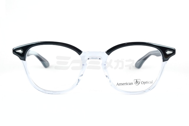 American Optical メガネ Modern Times Col.Black Crystal ウェリントン タイムス アメリカンオプティカル AO 正規品-2枚目