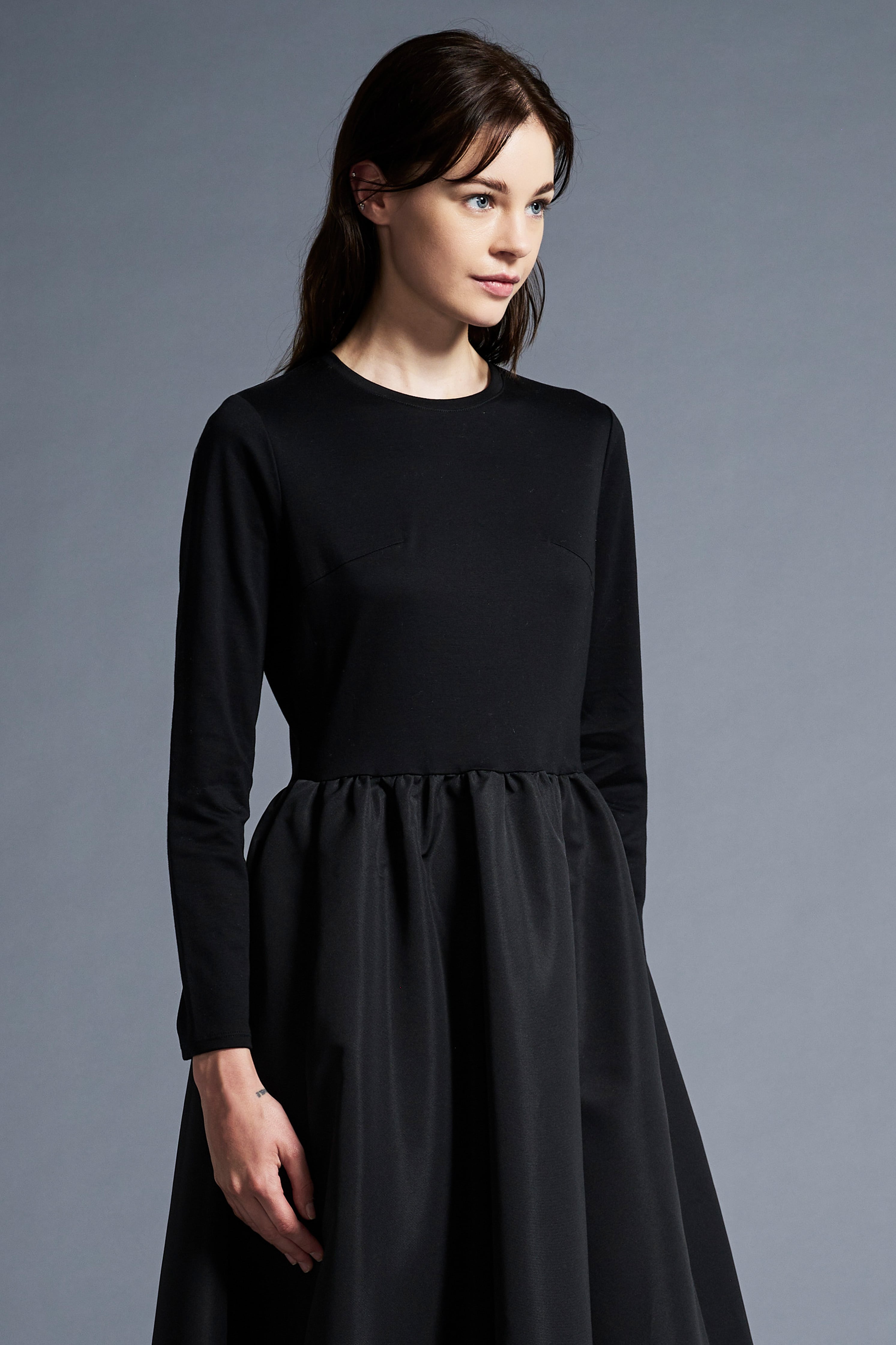 BALLERINA T-DRESS BLACK | AMICA・kids