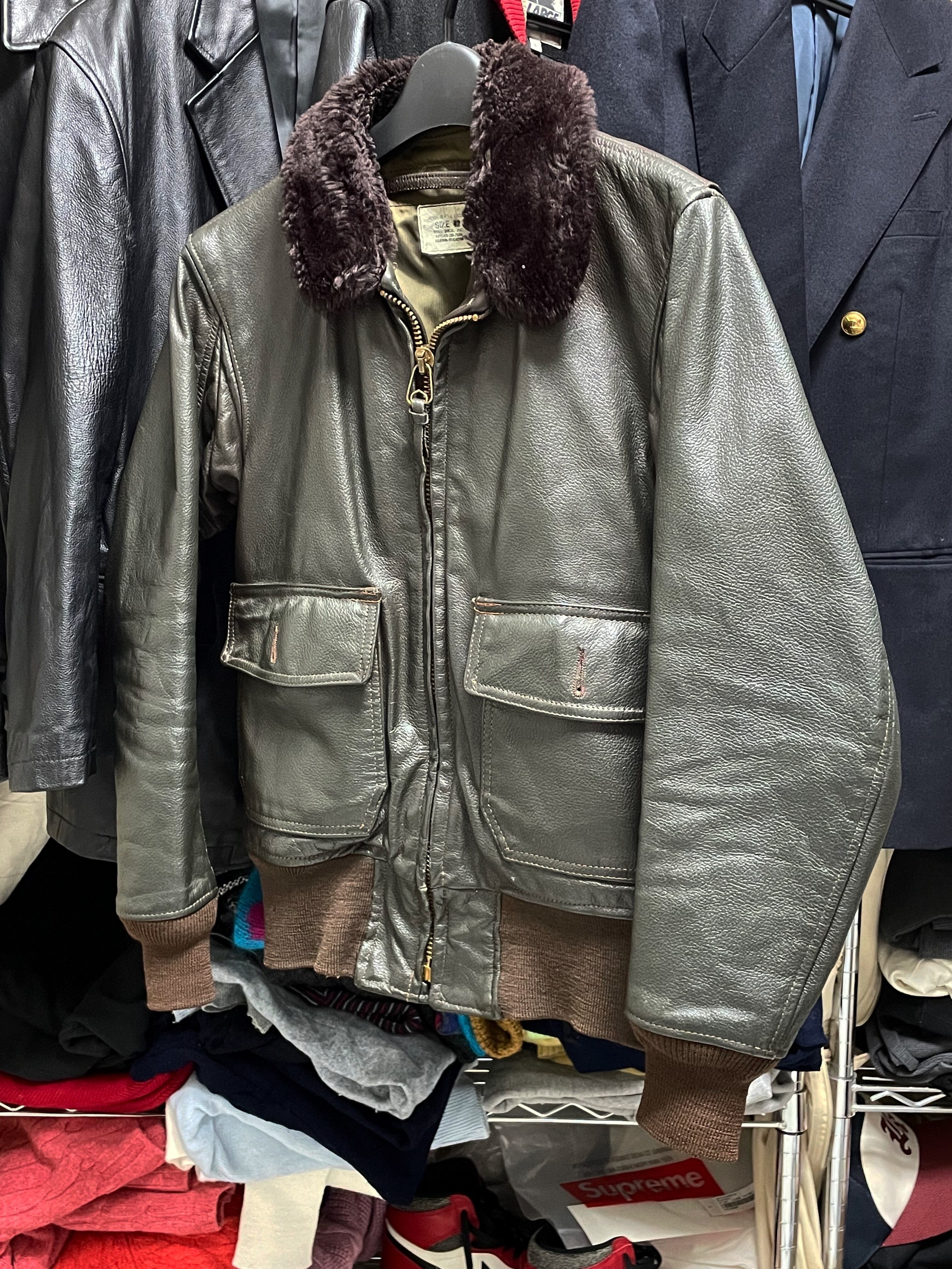 U.S.Navy G-1フライトジャケット 持ち運ぼ 42 実物 