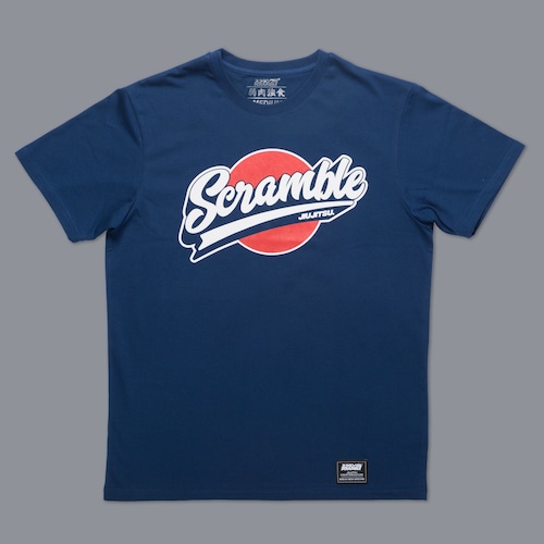 Scramble Sport Logo Tee - Navy｜格闘技、柔術Tシャツ