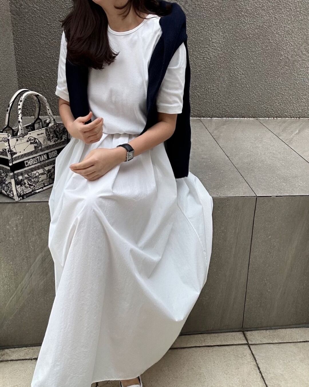 立体フォルムデザインロングワンピース