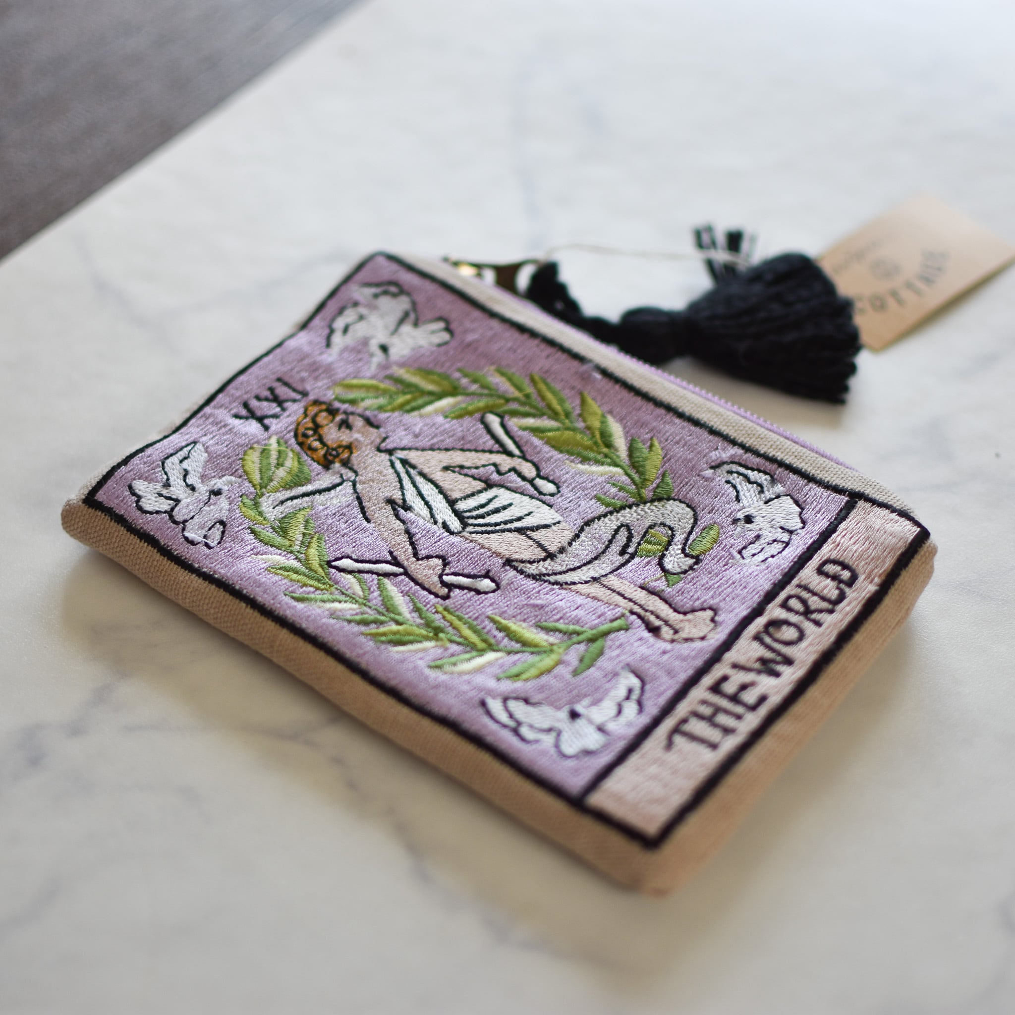 大事な材料やアクセサリー入れ 持ち運びケース タロットカード柄