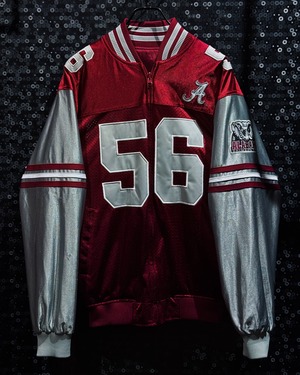 【ÆIEM】“vintage” Alabama Crimson Tide football jersey style stadium jacket with heavy embroidery