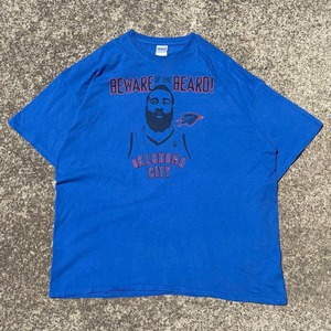 【XXLサイズ】BEWARE OF THE BEARD = 髭に警戒せよ ハーデン選手 古着 Tシャツ