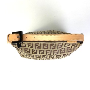 【最終処分SALE】FENDI フェンディー　ズッキーノ キャンバス ハンドバッグ ブラウン A-7533