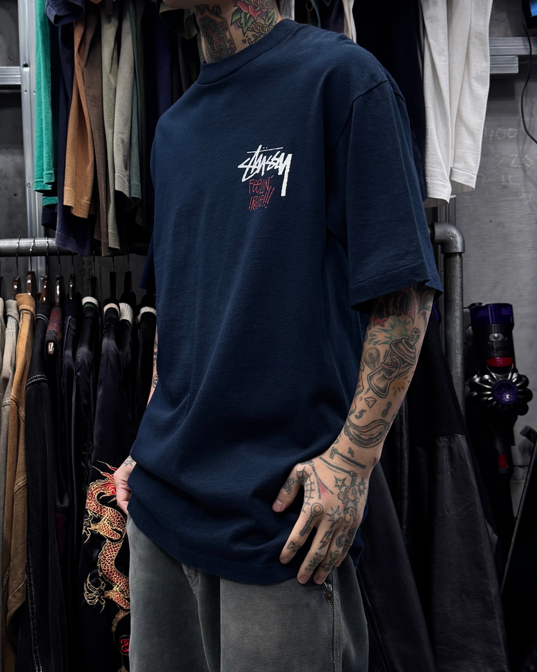 90's old stussy Rasta Design Tee “白タグ” “FEELIN' IRIE” “ラスタ