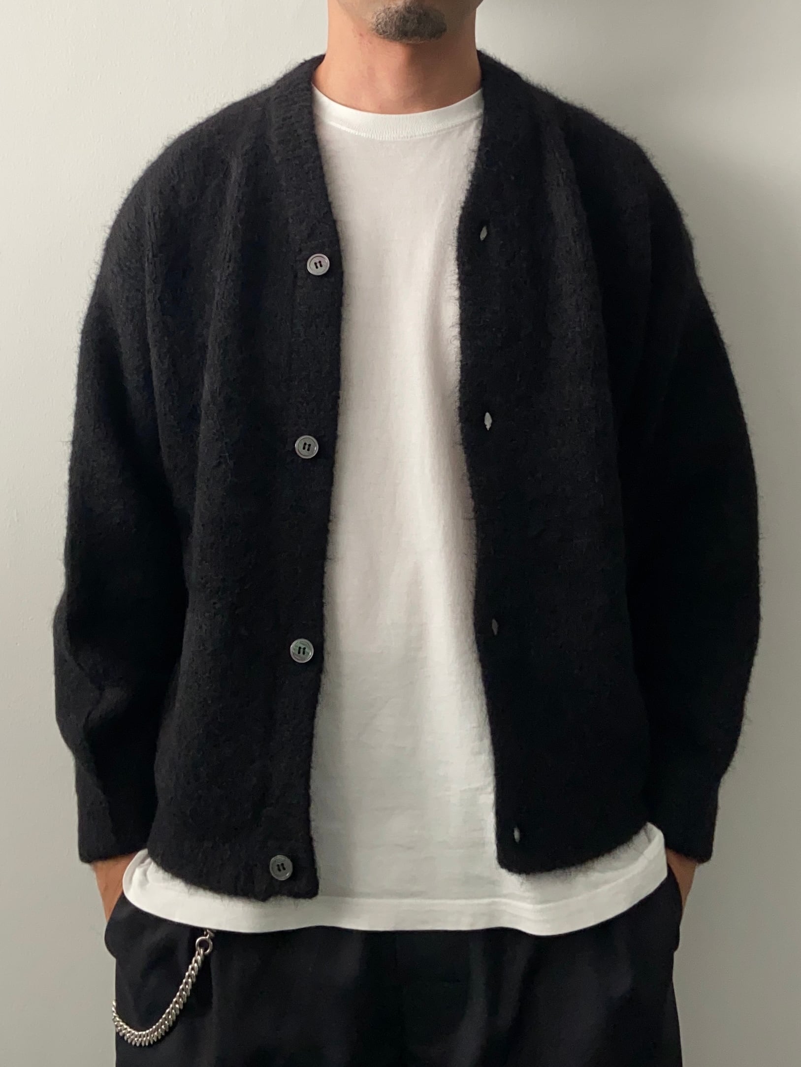 TENBOX / GOLD LINE CARDIGAN - BLACK | DEXIM TENBOX / GOLD LINE CARDIGAN - BLACK | DEXIM