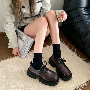 ローファー 厚底 通勤 通学 レディース 韓国 学生 大人 カジュアル シンプル チャンキーヒール 太ヒール 歩きやすい 疲れにくい 学院風 シューズ 靴 大人可愛い 大人女子