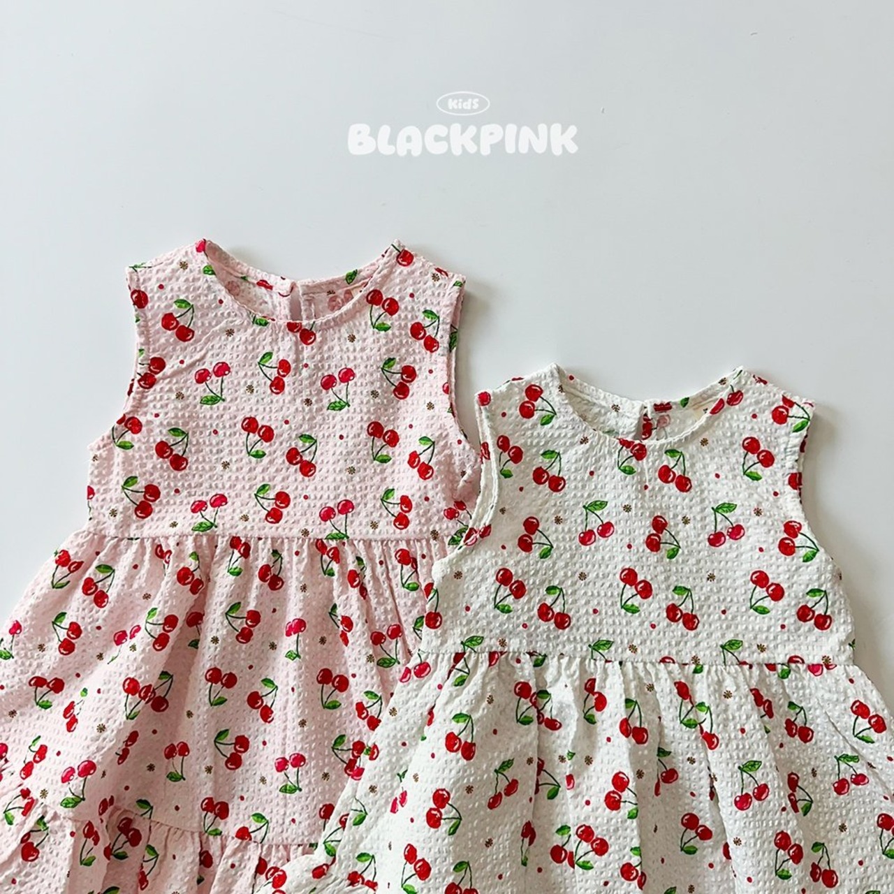 [BLACKPINK] Cherry Frill Dress (2XL) / [블랙핑크] 체리프릴원피스 (2XL)