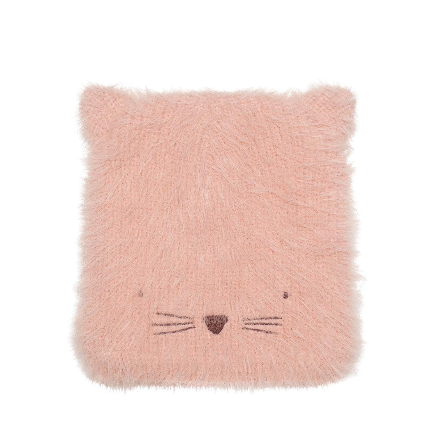 T2218P-1-Clara Cat Fluffy Hat 3-6 Years-PINK