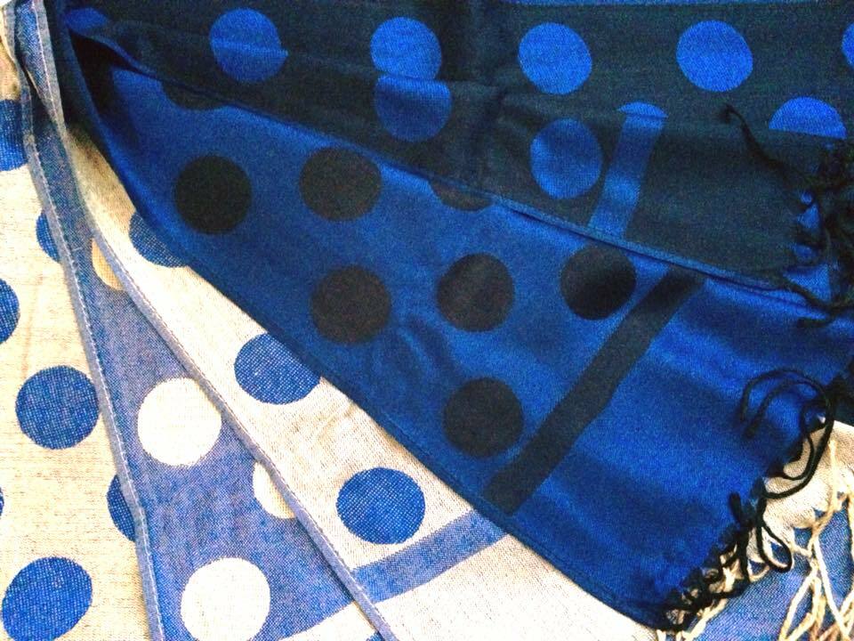 【カズエ未使用リゾート】Papas➕GIERRMIドット柄綿麻高級ストール カズエ未使用リゾート】Papas➕GIERRMIドット柄綿麻高級ストール