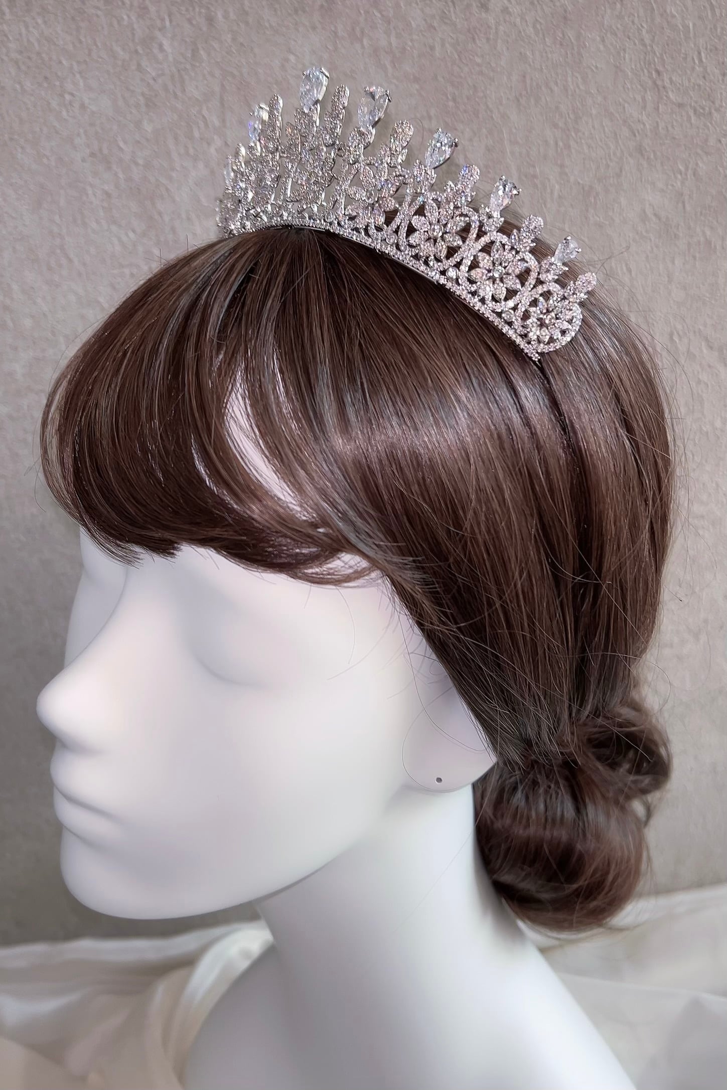 送料無料】ジルコニアティアラ ~ブライダルティアラ~ ≪ZT-15