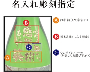 名入れ彫刻セット 日本酒【 磐城国 湯長谷藩 純米酒 720ml 】還暦祝い 古希祝い 喜寿祝い 米寿祝い 誕生日 プレゼント ギフト 記念日 結婚祝い 退職祝い 内祝い 父の日 母の日 敬老の日 お中元 お歳暮 バレンタインデー クリスマス ホワイトデー