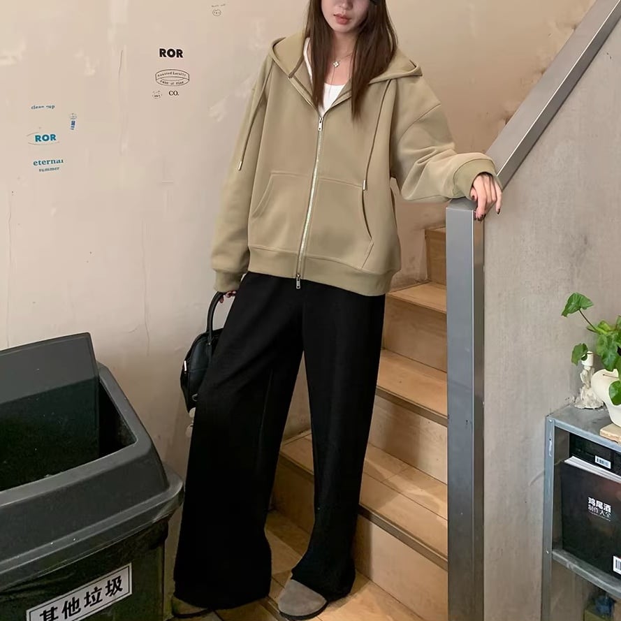 ワイド ウエストゴム フルレングス パンツ 2color APA0010