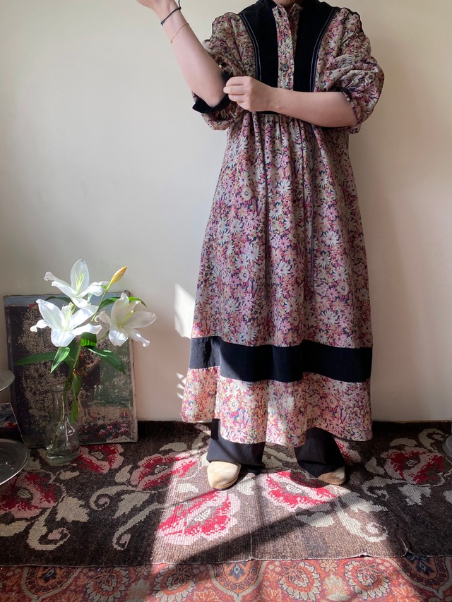 70s Corduroy and Wool Dress