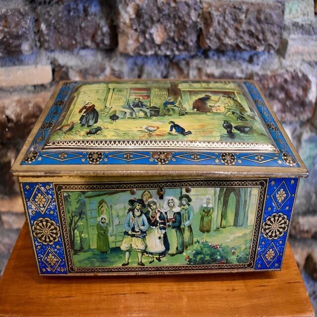 アンティーク缶 缶セット 市松模様 5個セット アンティーク缶 缶セット