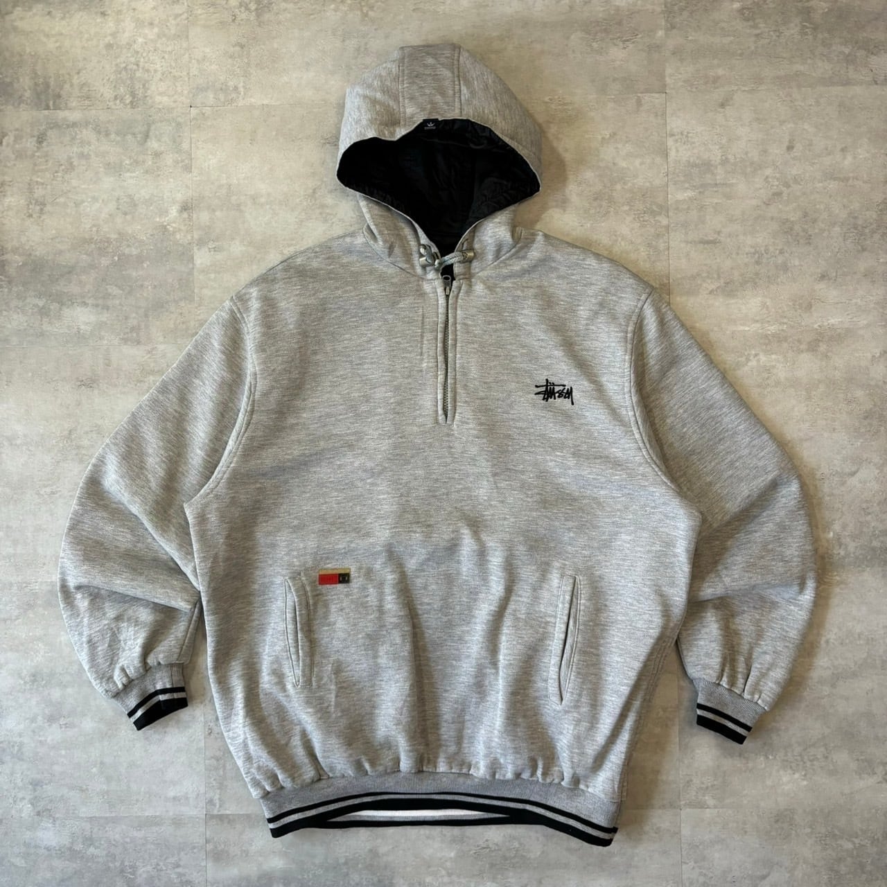 stussy ~00s リバーシブル ハーフジップ ナイロンジャケット No.1322