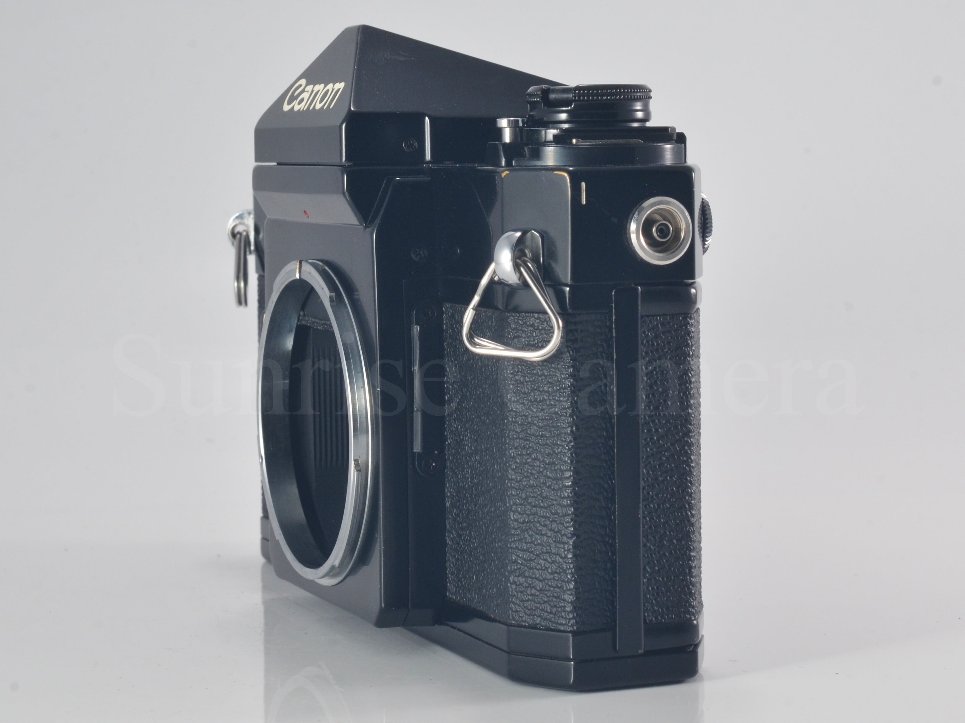 Canon F-1 後期型 ボディ 革ケース付 キヤノン フィルム一眼レフ