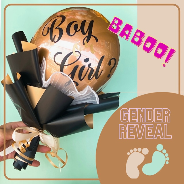 BABOo!【性別発表】まずは旦那さんにサプライズしたい❣️ Gender Reveal ブーケ