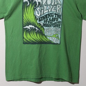 美品 L Y2K Quiksilver クイックシルバー 葛飾北斎 サーフTシャツ surf