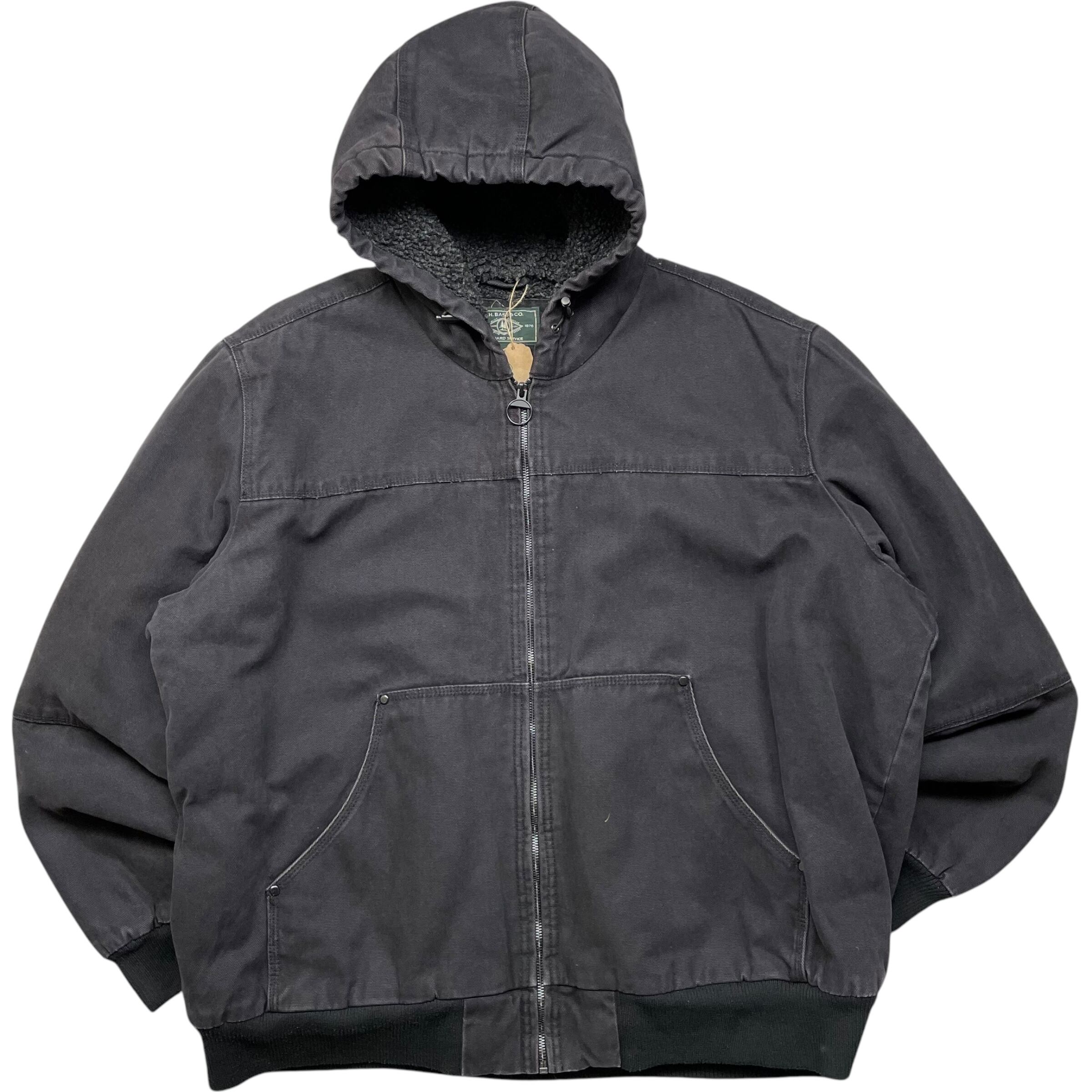 《XXL》G.H.BASS&CO. ダックジャケット アクティブジャケット 裏ボア ブラック no.5723