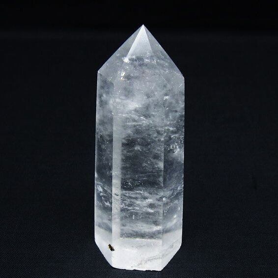 水晶 六角柱 ポイント 置物 一点物 142-9916