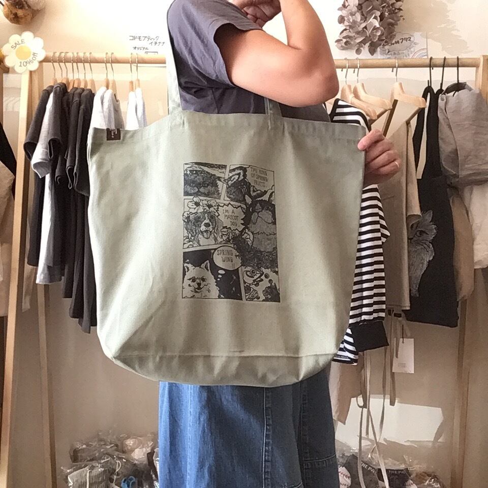トートバッグ】Spring at kodomoboutique176 cartoon print tote bag