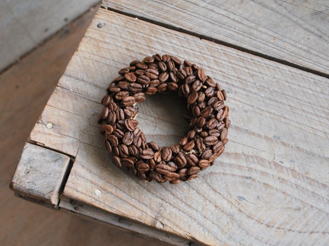 ten.：donut.wreath 01 the MAME /コーヒー豆 ドライリース