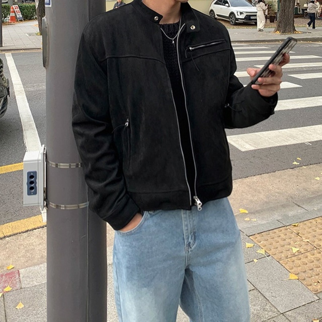 スエードハンサムショートジャケット　990