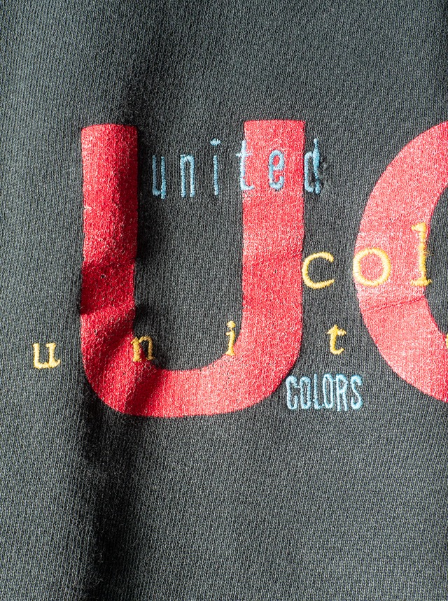 "Benetton" 1990s Logo sweat MADE IN U.S.A