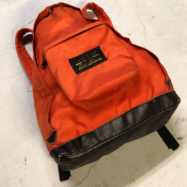 1980'S EDDIE BAUER ORANGE NYLON BAG