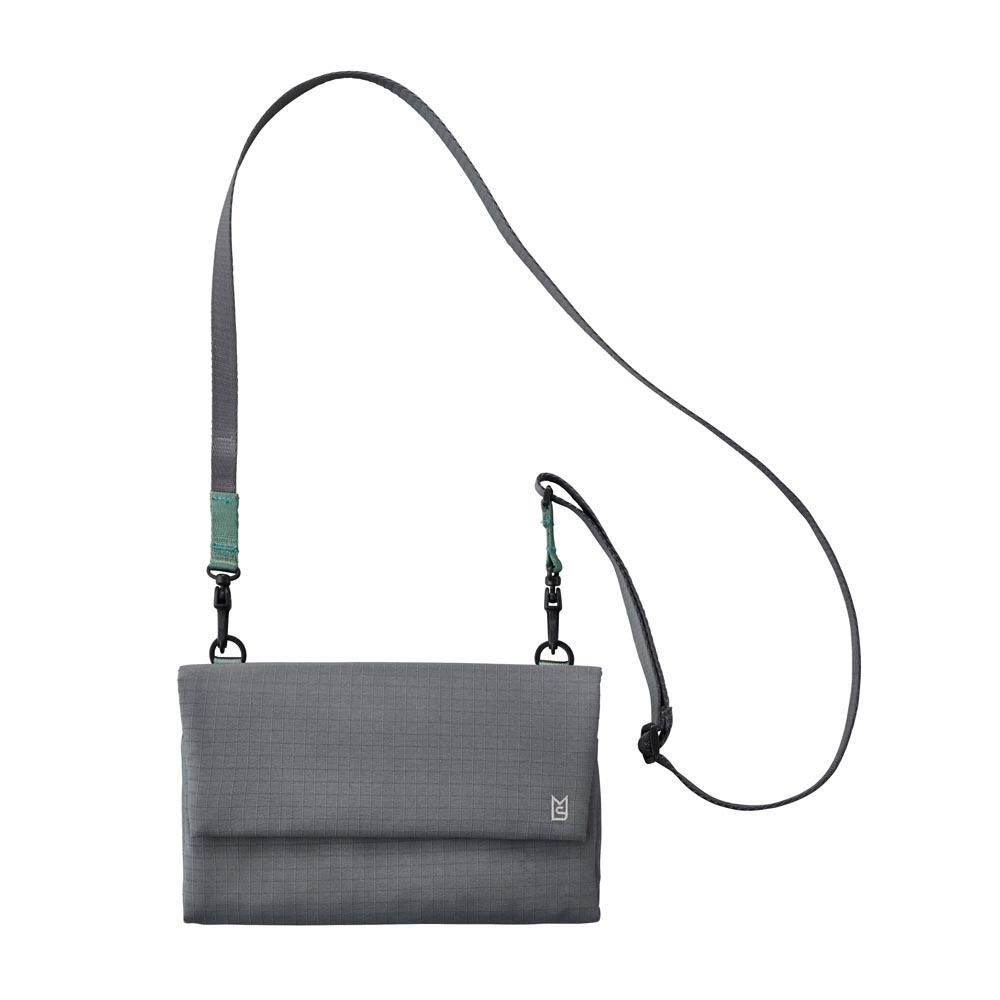 MILESTO ミレスト Hutte ヒュッテ マルチショルダーバッグ ダークグレー MLS939 / 旅行 トラベル サコッシュ オーガナイザー メンズ レディース