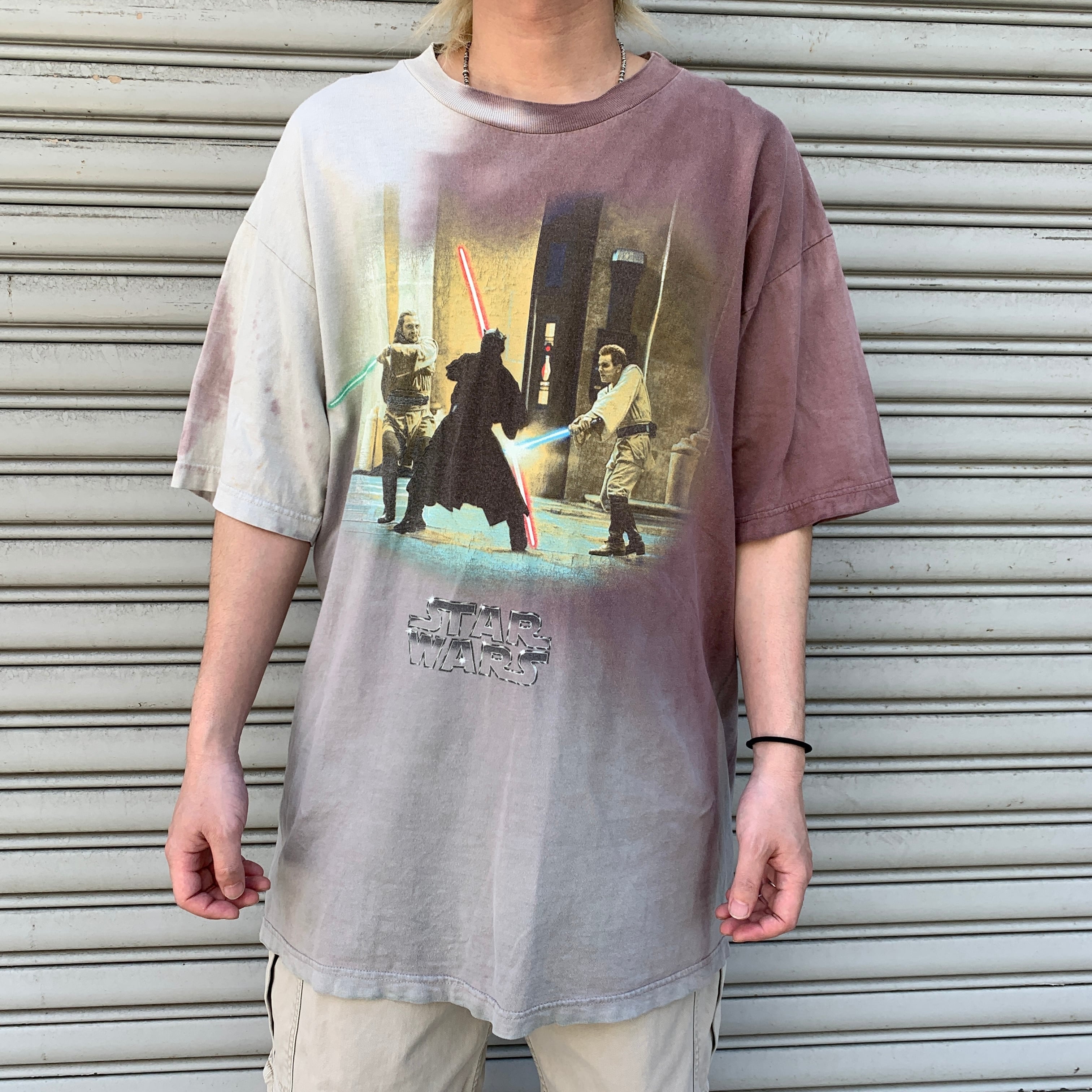 1999 STAR WARS EP1 ダースモール ムービーTシャツ 90s 90s STARWARS EP1 ダースモール オビワン クワイガンジンTシャツ