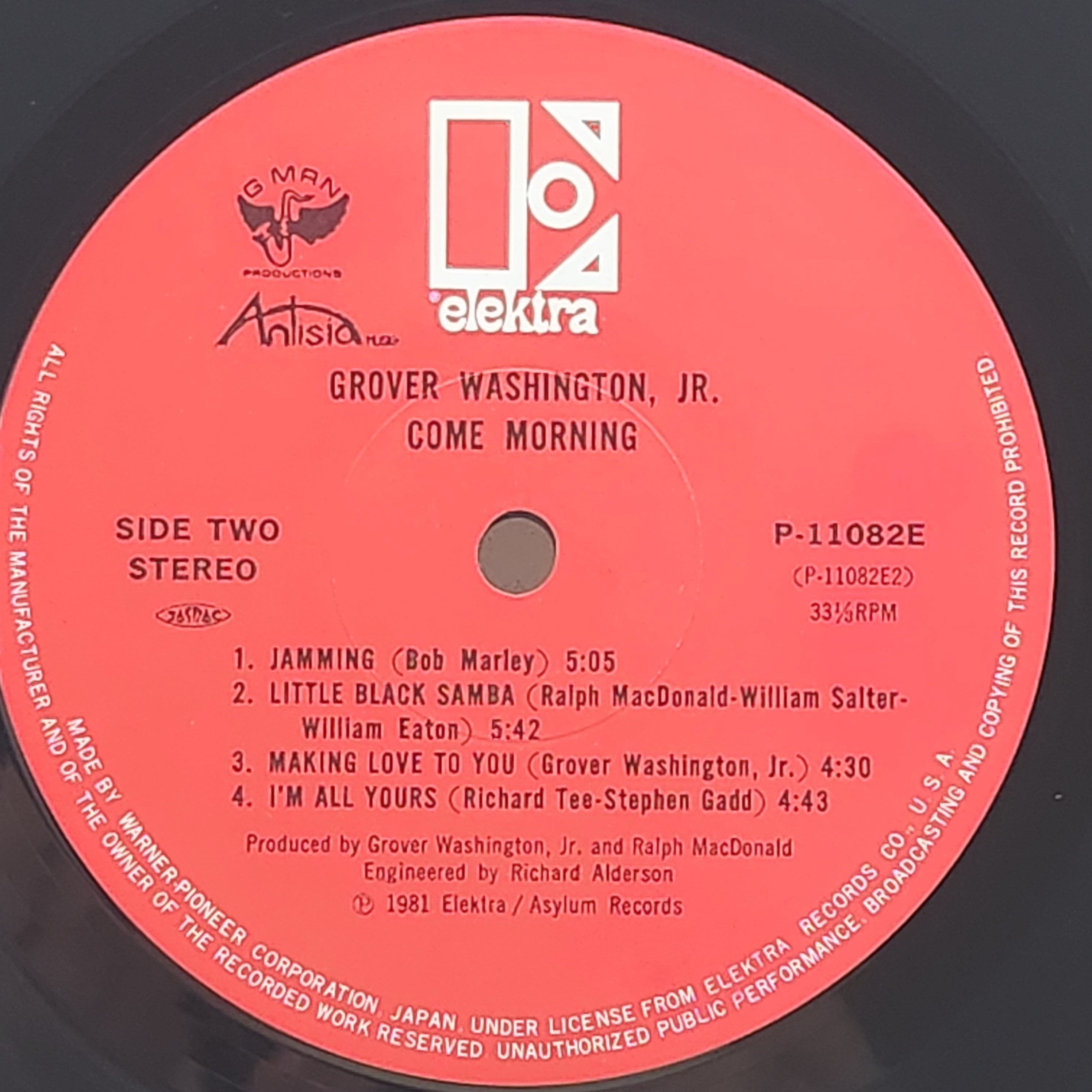 Grover Washington, Jr. / Come Morning [P-11082E] - 画像4