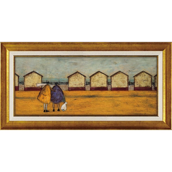 サムトフト「海の家から海が見える」Ｍサイズ ゲル加工アート アートフレーム 絵画 インテリア