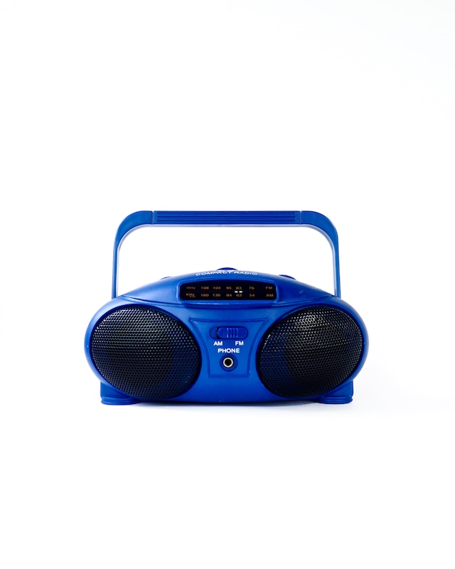 blue ver. mini AM/FM radio